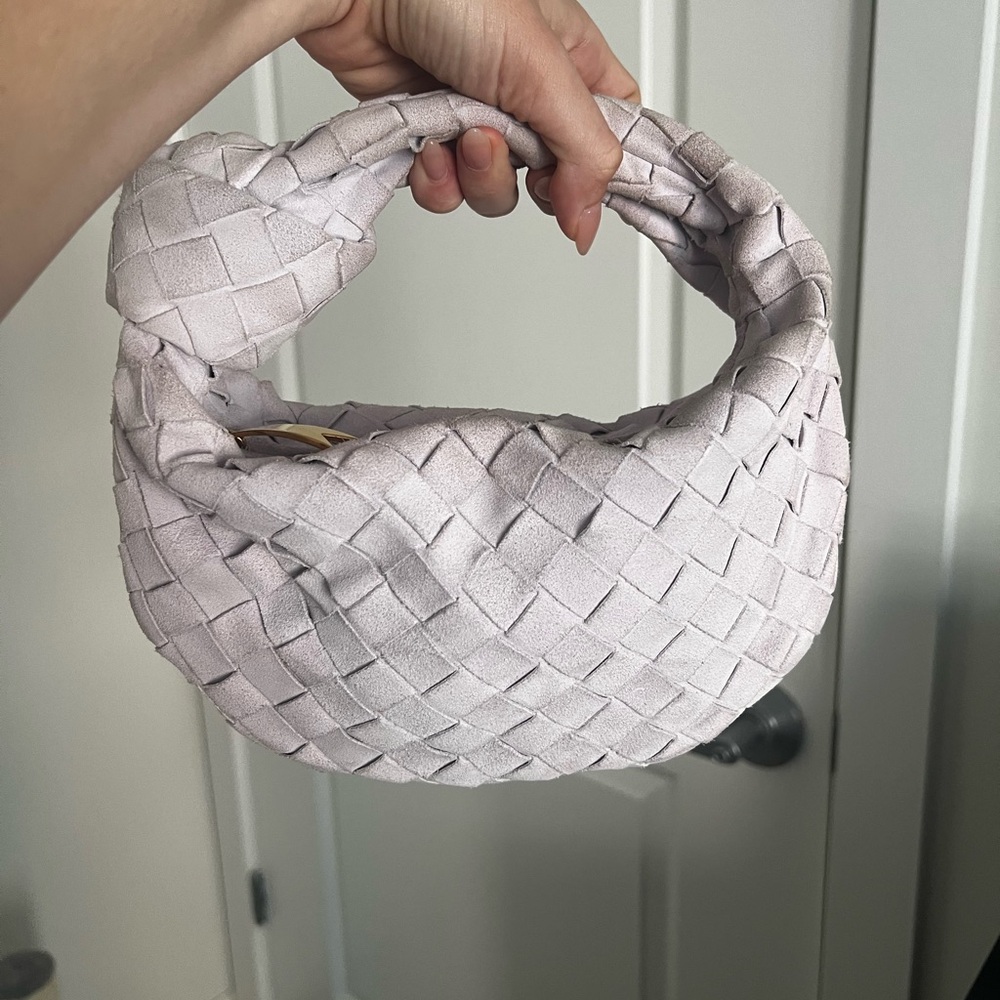 Bottega Veneta Mini Jodie Bag in Lavender Suede